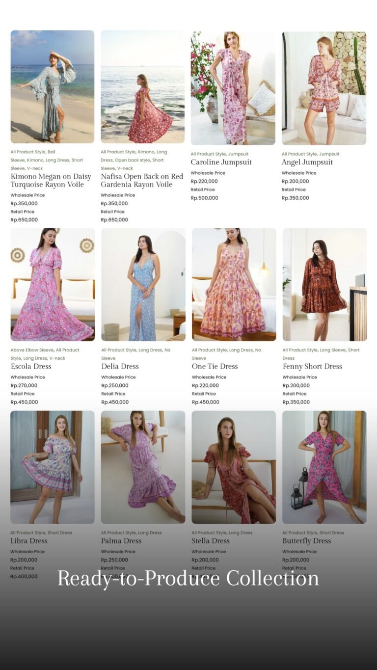 Ready to produce collection