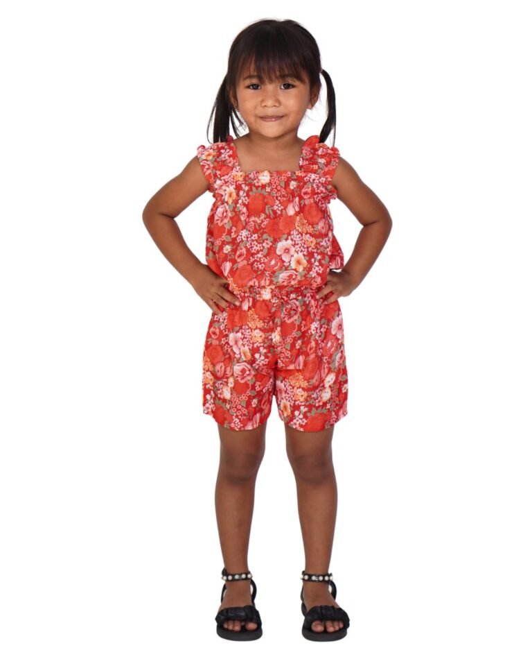 kids floral romper manufacturer Bali Jenny Jumpsuit Kids