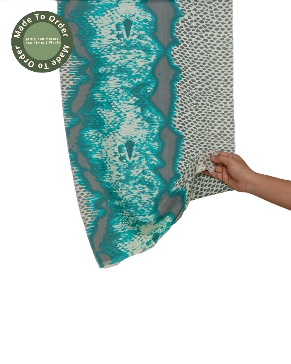 Made to Order Rayon 60s Hand Print - Image 2